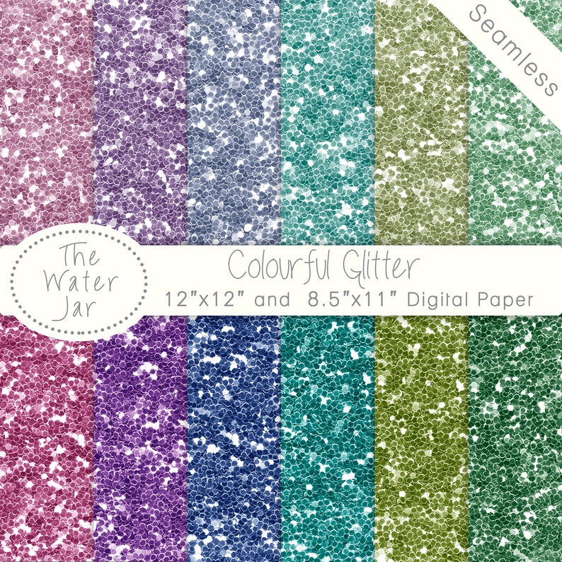 Printable Glitter Paper