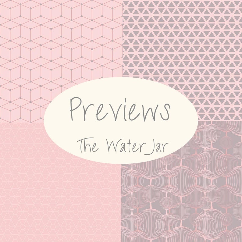 Blush and Grey Digital Wallpaper Pink Rose SEAMLESS Digital Etsy