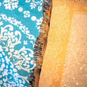 1950's Gold Metallic Fringe Trim Sold by the Yard for Retro Glam/Vintage-inspired Projects & Decor image 5