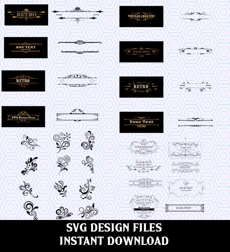 Download Scroll Svg File Mega Bundle Collection Svg Files Used For Vinyl Cutting And Silhouette Cameo Software