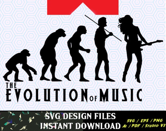 Download Evolution Of Music T Shirt Svg Design For T Shirts Mugs Etsy
