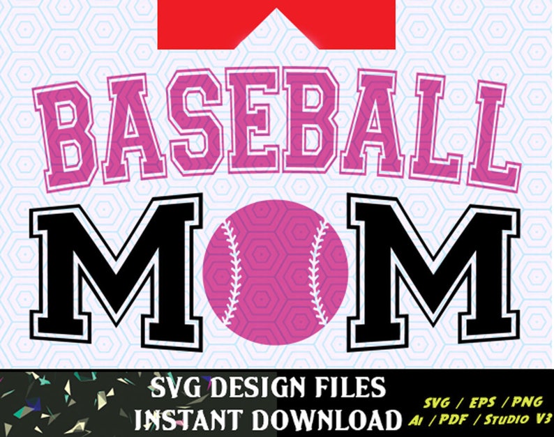 Download Baseball Mom SVG Vinyl Cutter Decal for Mugs T Shirts Cars ...
