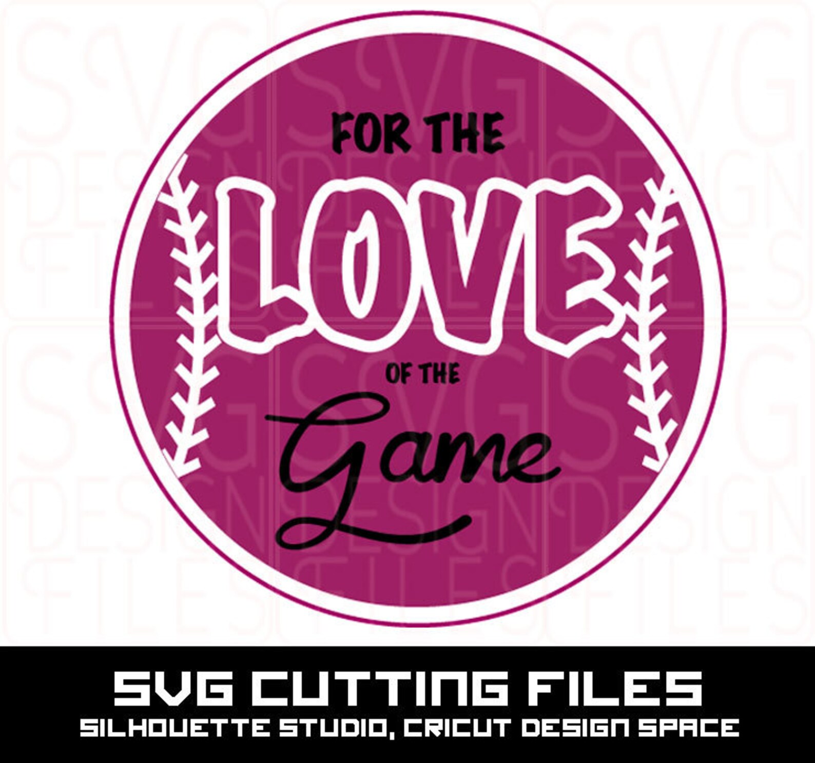 Love of the Game SVG Vinyl Cutting Decal for Mugs T Shirts Etsy UK