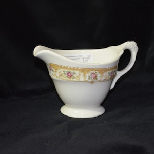 Vintage Crown Potteries Creamer, Farmhouse Creamer