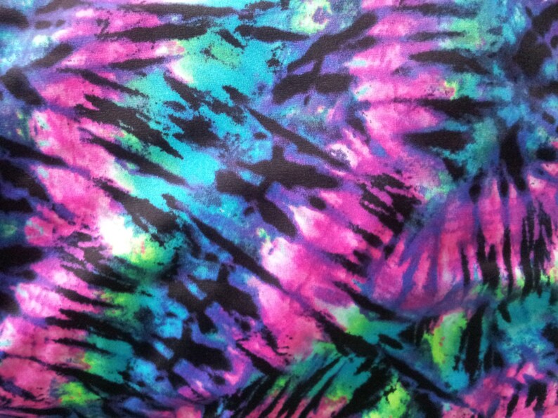 Tie Dye Spandex Nylon Fabric BTY Etsy