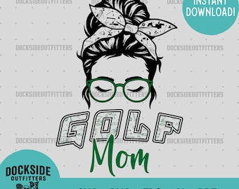 Golf moeder SVG: sport clipart, Cricut cut-bestand (digitale download)