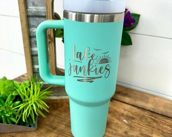Lake Junkies 40oz Insulated Tumbler: Powder Coated, BPA Free