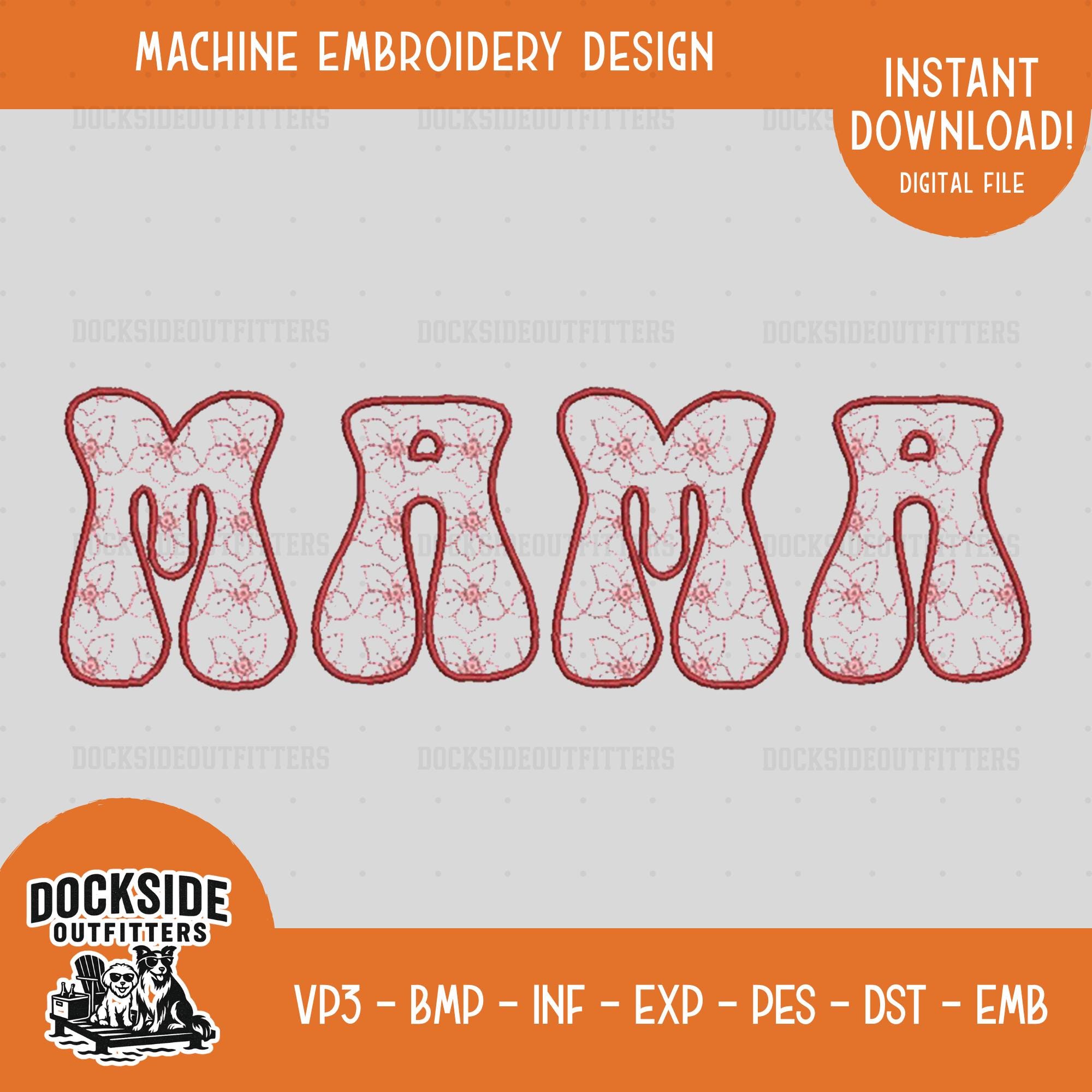 はなママ（イメージデザイン） フローラルママの刺繍デザイン、ボヘミアンママのパターン（デジタル