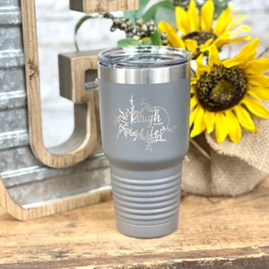 Rough Life Lake Map 30oz Insulated Tumbler