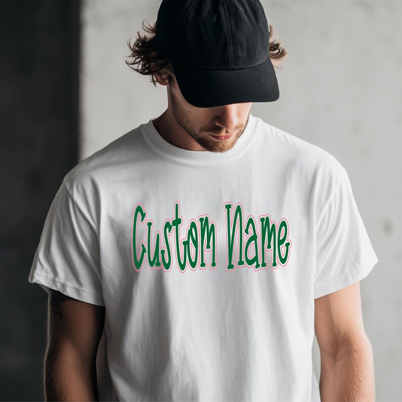 Custom Name 3D Puff Embroidery file, Personalized Puffy Font with Satin Edge outline image 8