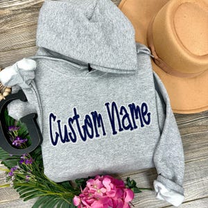 Custom Name 3D Puff Embroidery file, Personalized Puffy Font with Satin Edge outline image 13