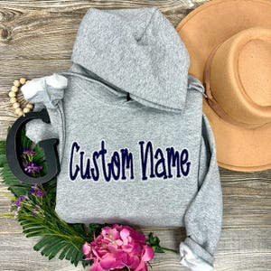Custom Name 3D Puff Embroidery file, Personalized Puffy Font with Satin Edge outline image 5