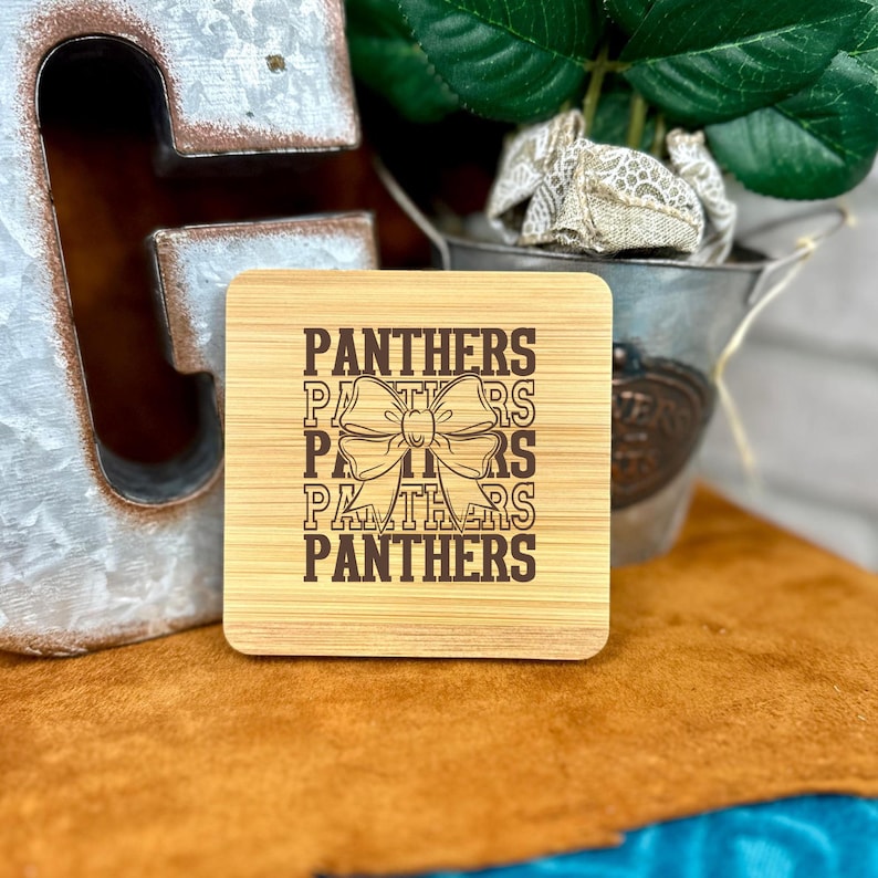 Panther Mascot Cheer Bow SVG PNG: Stacked Text Design (Digital Download) DTF sublimation Laser Engraving image 14