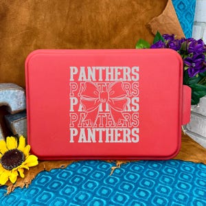Panther Mascot Cheer Bow SVG PNG: Stacked Text Design (Digital Download) DTF sublimation Laser Engraving image 11