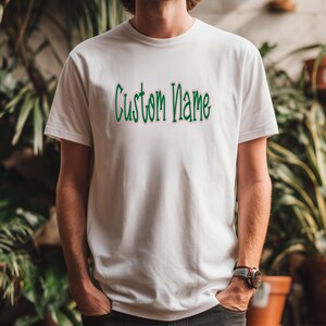 Custom Name 3D Puff Embroidery file, Personalized Puffy Font with Satin Edge outline image 10