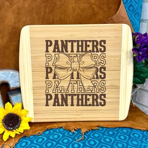 Panther Mascot Cheer Bow SVG PNG: Stacked Text Design (Digital Download) DTF sublimation Laser Engraving image 13