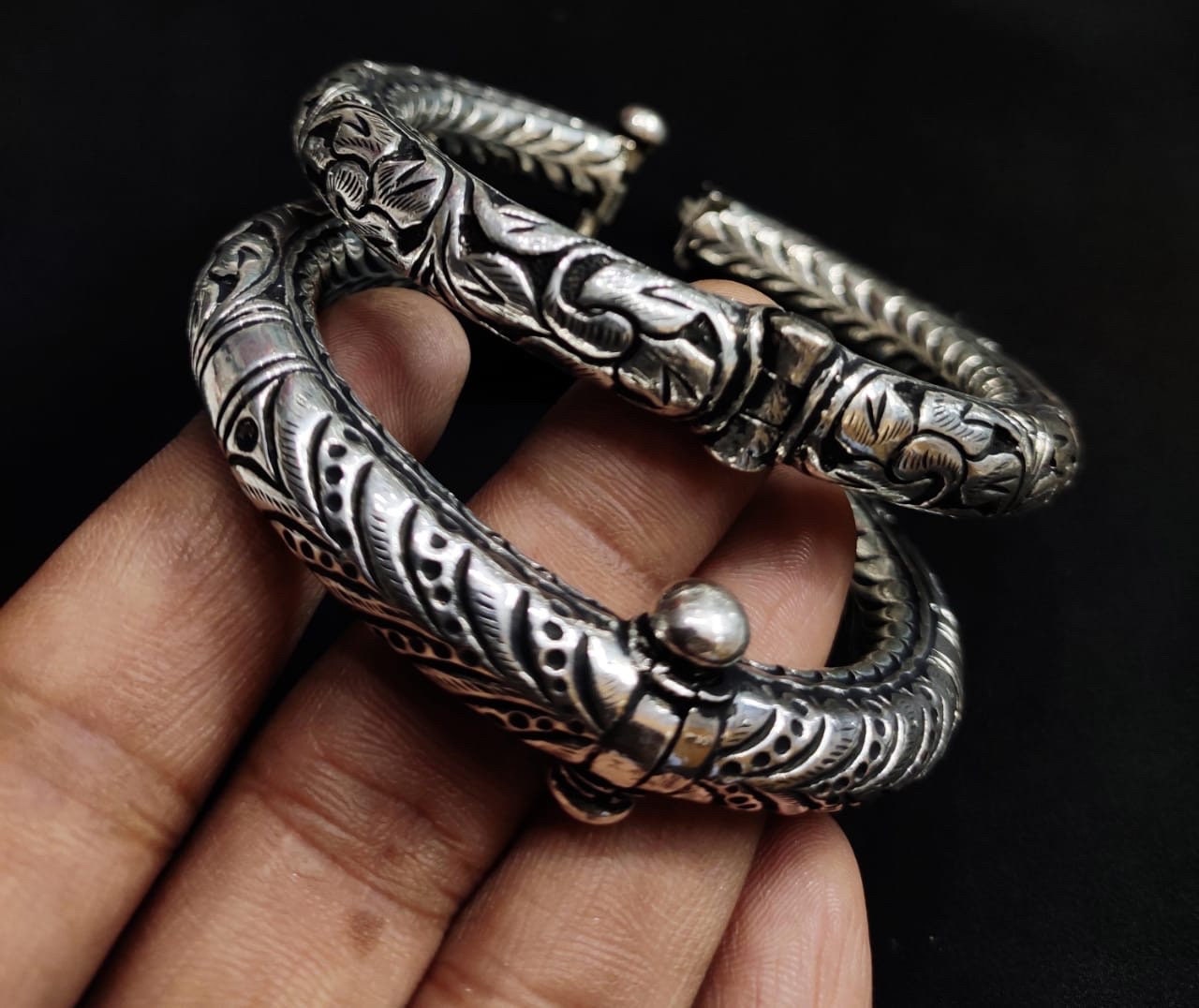 Zarkan 925 Sterling Pure Silver Studded Supple Covertable Bracelet & Ring,  Adjustable Ring Kada | American Diamond Cut | Gifts For Women & Girls 