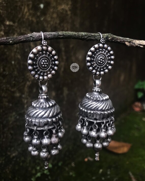 Jhumka earrings, jhumki layered earrings, long si… - image 6