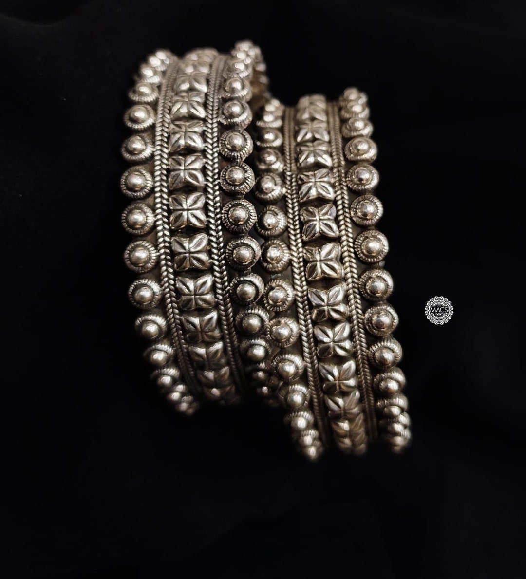 アクセサリー Touareg Silver Bangle indian jewelry Voyager Tuareg Bangle Pair – Marteau