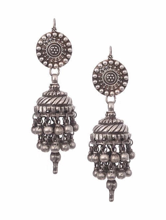 Jhumka earrings, jhumki layered earrings, long si… - image 8