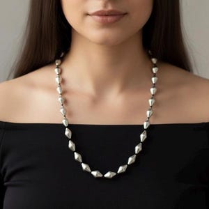 Oxidized 925 Silver Dholki Necklace: Traditional Indian Jewelry image 3