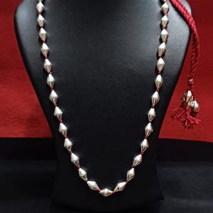 Oxidized 925 Silver Dholki Necklace: Traditional Indian Jewelry image 9