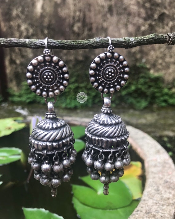 Jhumka earrings, jhumki layered earrings, long si… - image 7