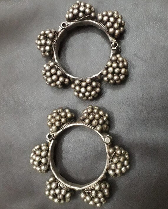 Vintage Ghungaroo Silver Kada: Handmade Bollywood… - image 7
