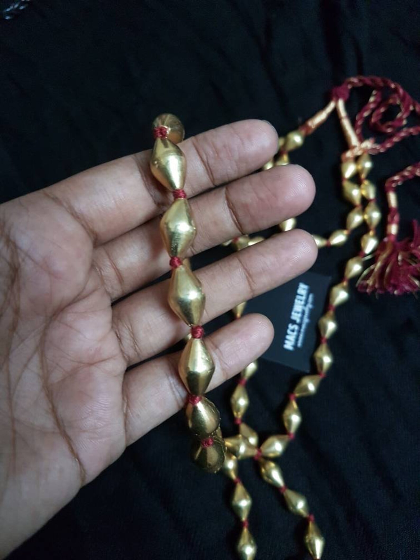 Pure Silver Gold Plated Dholki Necklace Silver Dholki Mala Etsy