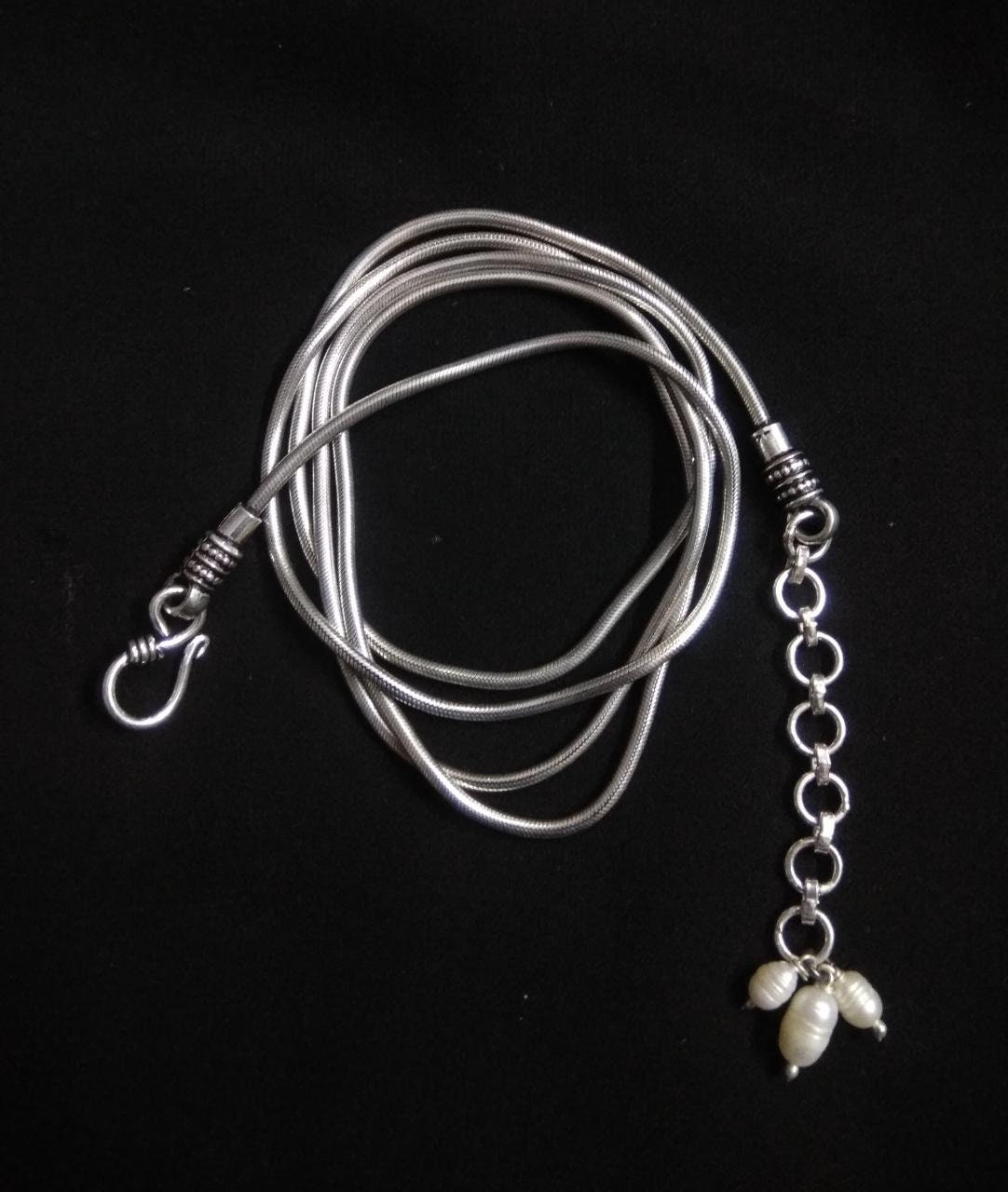 Belly Chain Kamarbandh Silver Waist Chain 925 Sterling Silver Adjustable Handmade Snake Chain Vintage Design Saree Chain Belly Dance Jewelry