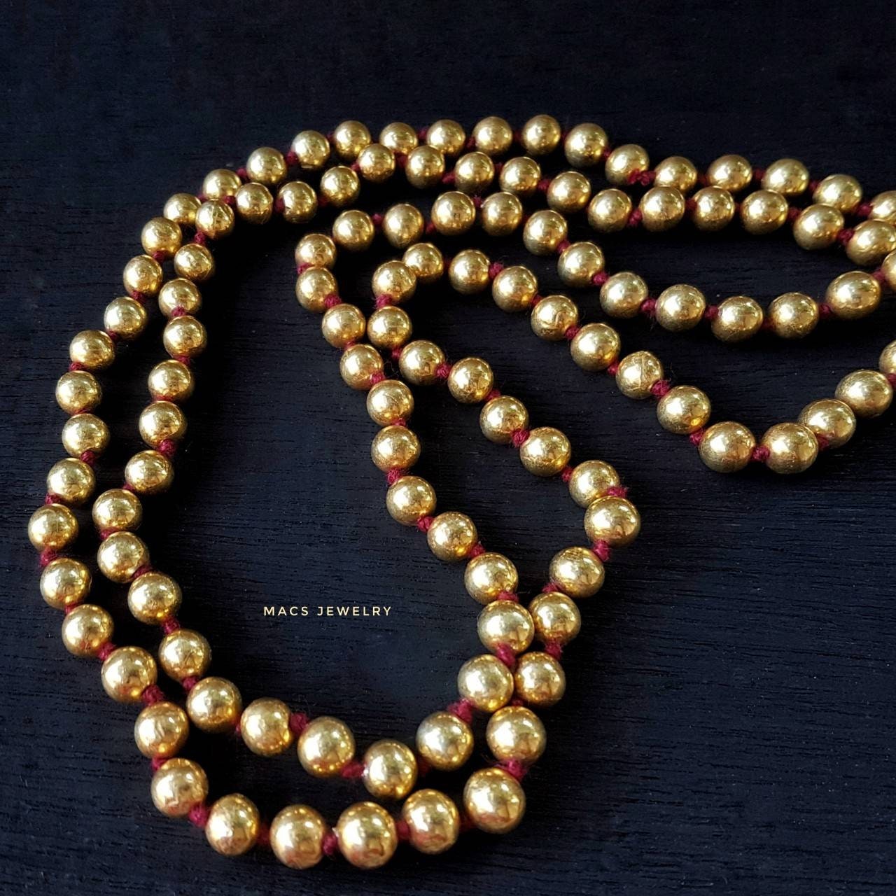 Pure Silver Gold Plated Dholki Necklace Silver Dholki Mala Indian