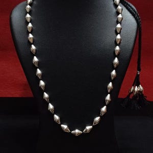 Oxidized 925 Silver Dholki Necklace: Traditional Indian Jewelry image 4