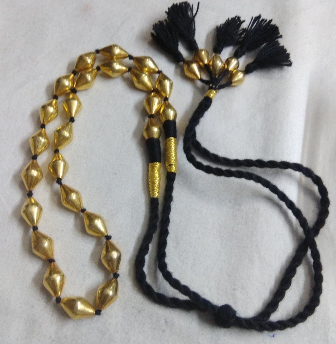 Pure Silver Gold Plated Dholki Necklace Silver Dholki Mala Etsy