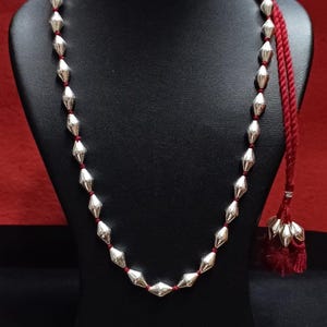 Oxidized 925 Silver Dholki Necklace: Traditional Indian Jewelry image 10