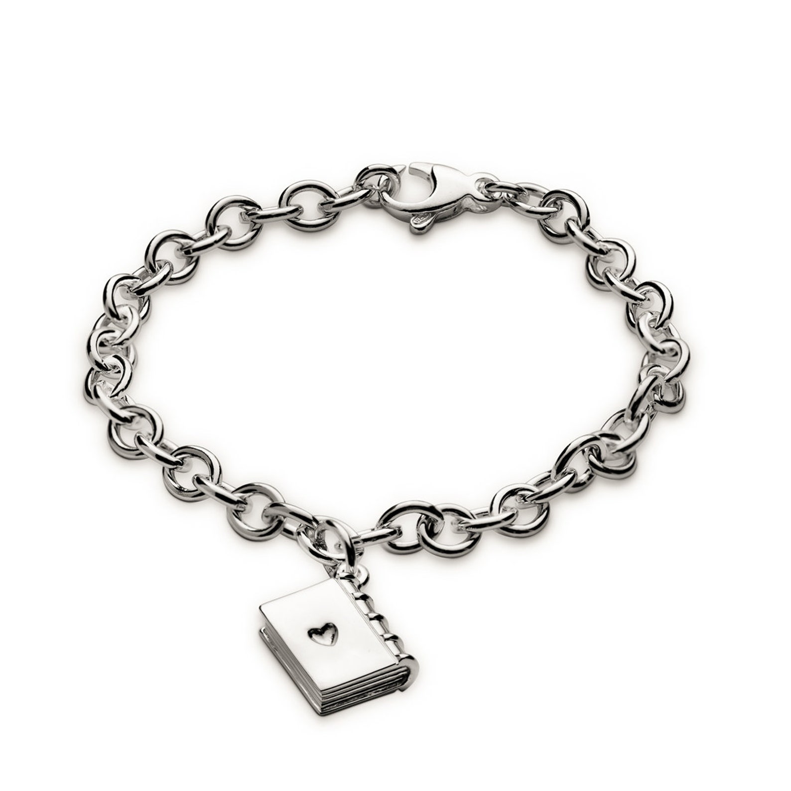 Hardback Book Personalised Silver Charm Sterling Silver Book Etsy UK