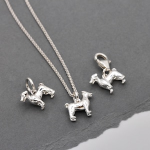 Sterling Silver Jack Russell Charm: Personalized Dog Pendant