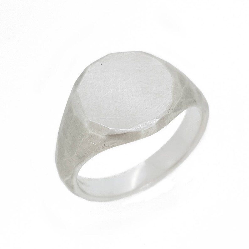 Hammered Silver Ring mens ring sterling Etsy