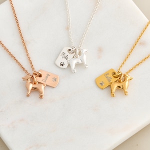 Sterling Silver Jack Russell Necklace: Personalized Dog Tag Pendant
