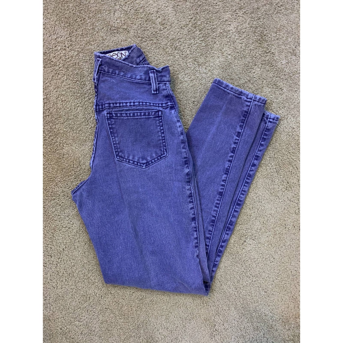 Purple Washed 'Sasson' Vintage Jeans Size 3/4 | Etsy