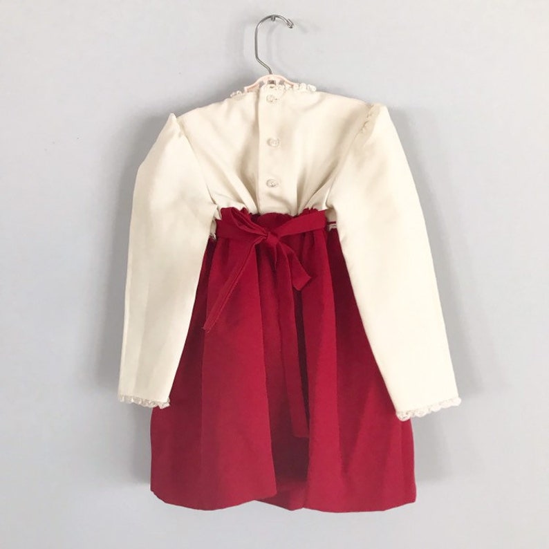 Gorgeous Vintage Royal Embroidered Rose Cream /& Merlot Party Dress Size 5 OSVKC0554
