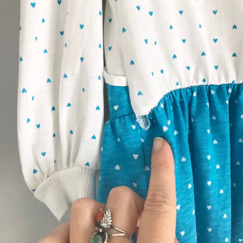 Repair CLEARANCE - OSVKC0769 Vintage Soft Heart Print Suspender Dress Girls 34