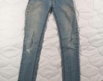 Mecca Y2K Rhinestone Pocket Jeans – Girls Size 12