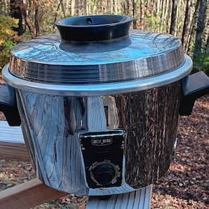 Vintage 50s West Bend Electric Cooker Fryer Roaster Working Deep Fryer
