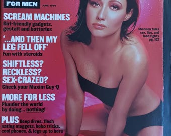MAXIM Magazine – June 1999 – Shannen Doherty Cover – Vintage Desire Edition Lingerie