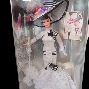 1996 Barbie as Eliza Doolittle My Fair Lady Ascot Gown – Hollywood Legends – NRFB – Pristine