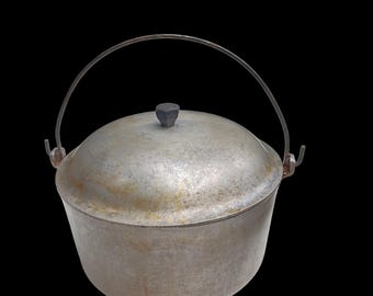 Vintage Household Institute Dutch Oven Primitive Campfire Kettle Rustic Aluminum Cook Pot