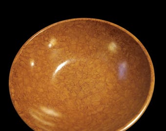 Vintage Kys-Ite marbled phenolic plastic bowl, made in the USA and dating to the Bakelite era (c. 1940s)