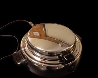 Vintage Dominion UFO Waffle Maker 1966 Atomic Space Age Chrome Mid Century USA
