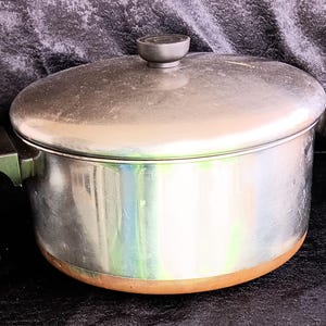 Vintage Revere Ware 6 Qt Dutch Oven - Copper Bottom, 1988 Clinton, IL