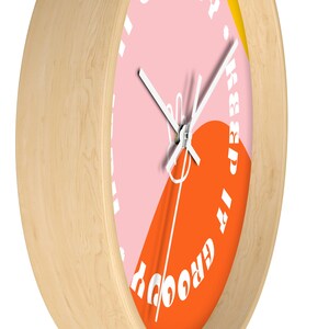 Keep It Groovy Wall Clock | Hippy Clock, Retro Clock, Basement Clock, Bedroom Clock, 70s Throwback image 6